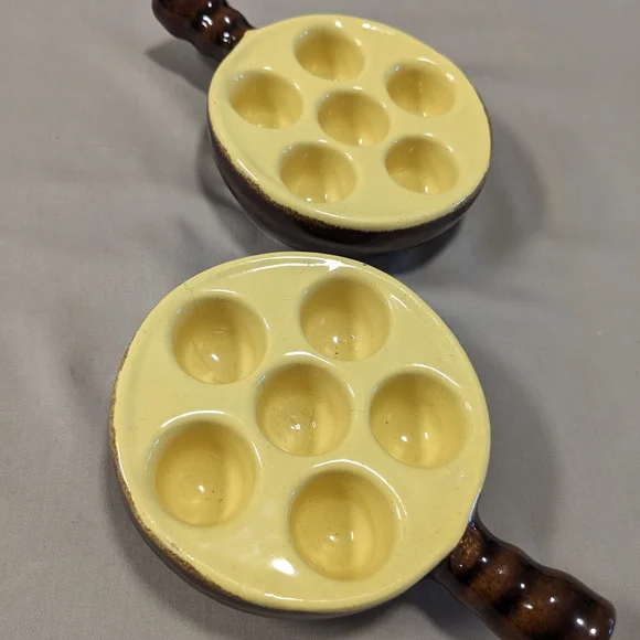 Vintage Modela DePose Made In France & Unbranded Escargot Snail Baking Dishes - Picture 4 of 16